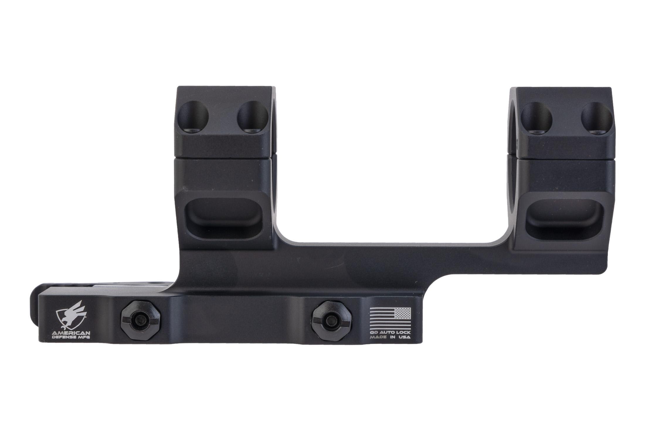 American Defense American Defense Manufacturing AD-DELTA-C-M AR-15 Quick Detach Riflescope Mount 30mm 1.70in Height Anodized Finish Black, vista 2